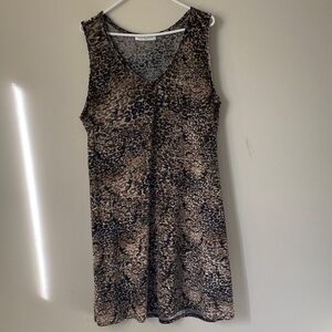 Hamilton Leopard Print Top in Brown and Black